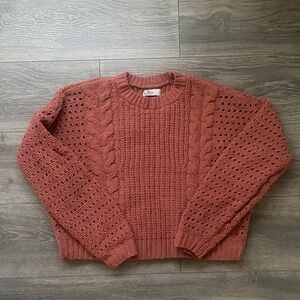 Hollister Terracotta Knit Sweater